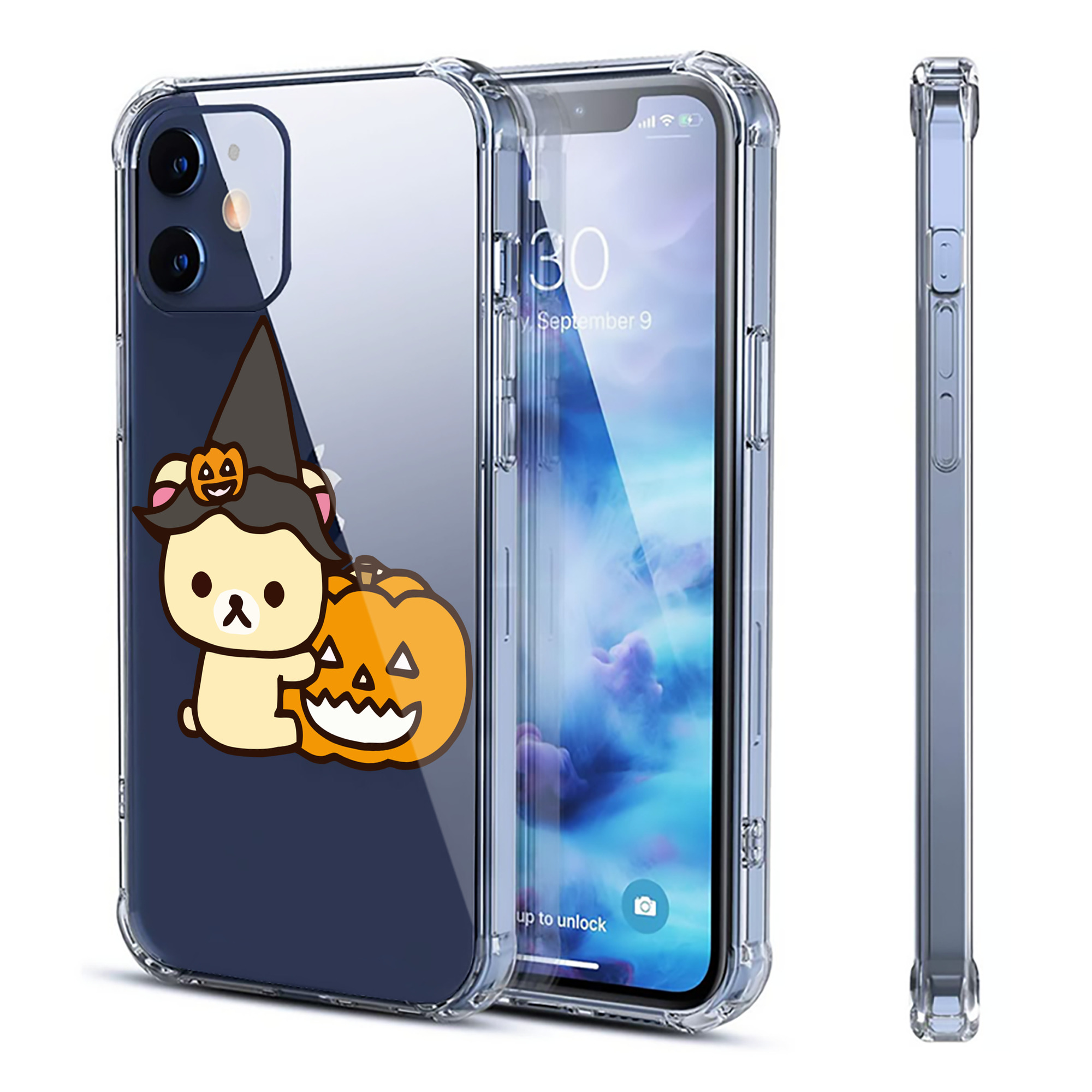 （画像用） リラックマ リラックマ キイロイトリ Rilakkuma Korilakkuma Kiiroitori 【iPhone 12シリーズ対応】透明スマホケース（クリアソフトケース）